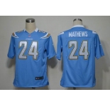 nike nfl jerseys san diego chargers #24 mathews lt.blue[game]