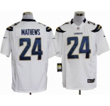 nike nfl jerseys san diego chargers #24 mathews white[game]