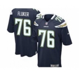 nike nfl jerseys san diego chargers #76 fluker dk.blue[game]