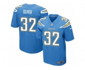 Men Nike Los Angeles Chargers #32 Branden Oliver Elite Electric Blue Alternate NFL Jersey