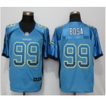 Men Nike n Diego Chargers #99 Joey Bosa Drift Fashion Elite Blue Jersey