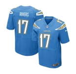 Men's Los Angeles Chargers #17 Philip Rivers New Elite Electric Blue Alternate Football Jersey