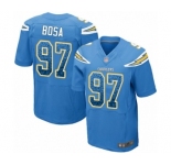 Men's Los Angeles Chargers #97 Joey Bosa Elite Electric Blue Alternate Drift Fashion Football Jersey