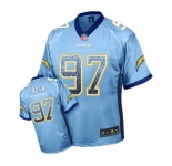 Men's Los Angeles Chargers #97 Joey Bosa Elite Electric Blue Drift Fashion Football Jersey