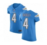 Men's Nike Los Angeles Chargers #4 Michael Badgley Electric Blue Alternate Vapor Untouchable Elite Player NFL Jersey