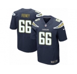 Men's Nike Los Angeles Chargers #66 Dan Feeney Elite Navy Blue Team Color NFL Jersey