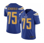 Men's Nike Los Angeles Chargers #75 Michael Schofield Elite Electric Blue Rush Vapor Untouchable NFL Jersey