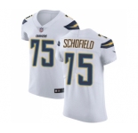 Men's Nike Los Angeles Chargers #75 Michael Schofield White Vapor Untouchable Elite Player NFL Jersey