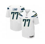 Men's Nike Los Angeles Chargers #77 Forrest Lamp Elite White NFL Jersey