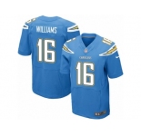 Men's Nike San Diego Chargers #16 Tyrell Williams Elite Electric Blue Alternate NFL Jersey