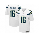 Men's Nike San Diego Chargers #16 Tyrell Williams Elite White NFL Jersey