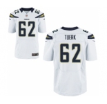Men's Nike San Diego Chargers #62 Max Tuerk Elite White NFL Jersey