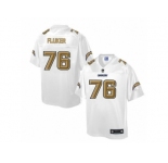 Men's Nike San Diego Chargers #76 D.J. Fluker Elite White Pro Line Fashion NFL Jersey