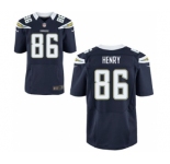 Men's Nike San Diego Chargers #86 Hunter Henry Elite Navy Blue Team Color NFL Jersey