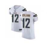 Nike Los Angeles Chargers #12 Travis Benjamin White Men Stitched NFL Vapor Untouchable Elite Jersey