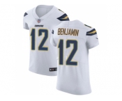 Nike Los Angeles Chargers #12 Travis Benjamin White Men Stitched NFL Vapor Untouchable Elite Jersey