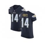 Nike Los Angeles Chargers #14 Dan Fouts Navy Blue Team Color Men Stitched NFL Vapor Untouchable Elite Jersey