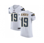 Nike Los Angeles Chargers #19 Lance Alworth White Men Stitched NFL Vapor Untouchable Elite Jersey