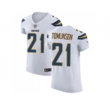 Nike Los Angeles Chargers #21 LaDainian Tomlinson White Men Stitched NFL Vapor Untouchable Elite Jersey