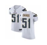 Nike Los Angeles Chargers #51 Kyle Emanuel White Men Stitched NFL Vapor Untouchable Elite Jersey