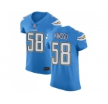 Nike Los Angeles Chargers #58 Uchenna Nwosu Electric Blue Alternate Men Stitched NFL Vapor Untouchable Elite Jersey