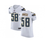 Nike Los Angeles Chargers #58 Uchenna Nwosu White Men Stitched NFL Vapor Untouchable Elite Jersey