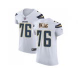 Nike Los Angeles Chargers #76 Russell Okung White Men Stitched NFL Vapor Untouchable Elite Jersey