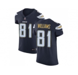 Nike Los Angeles Chargers #81 Mike Williams Navy Blue Team Color Men Stitched NFL Vapor Untouchable Elite Jersey
