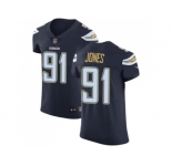 Nike Los Angeles Chargers #91 Justin Jones Navy Blue Team Color Men Stitched NFL Vapor Untouchable Elite Jersey