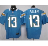 nike nfl jerseys san diego chargers #13 allen lt.blue[Elite]
