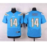 nike nfl jerseys san diego chargers #14 fouts lt.blue[new Elite]