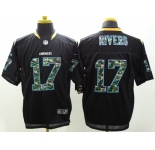 nike nfl jerseys san diego chargers #17 rivers black[Elite Camo Fashion]