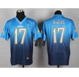 nike nfl jerseys san diego chargers #17 rivers blue[Elite drift fashion][second version]