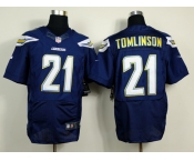 nike nfl jerseys san diego chargers #21 tomlinson dk.blue[nwe Elite]