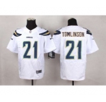 nike nfl jerseys san diego chargers #21 tomlinson white[Elite]