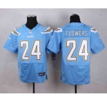 nike nfl jerseys san diego chargers #24 flowers lt.blue[Elite][flowers]