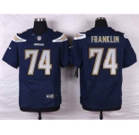 nike nfl jerseys san diego chargers #74 franklin blue[new Elite]