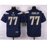 nike nfl jerseys san diego chargers #77 dunlap blue[new Elite]
