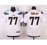 nike nfl jerseys san diego chargers #77 dunlap white[new Elite]