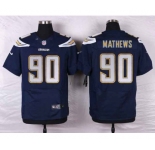 nike nfl jerseys san diego chargers #90 mathews blue[new Elite]