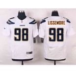 nike nfl jerseys san diego chargers #98 lissemore white[new Elite]