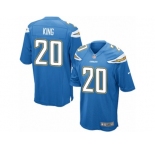 Men Nike Los Angeles Chargers #20 Desmond King Game Electric Blue Alternate NFL Jersey