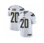 Men Nike Los Angeles Chargers #20 Desmond King White Vapor Untouchable Limited Player NFL Jersey