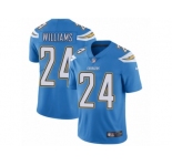 Men Nike Los Angeles Chargers #24 Trevor Williams Electric Blue Alternate Vapor Untouchable Limited Player NFL Jersey