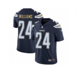 Men Nike Los Angeles Chargers #24 Trevor Williams Navy Blue Team Color Vapor Untouchable Limited Player NFL Jersey