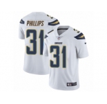 Men Nike Los Angeles Chargers #31 Adrian Phillips White Vapor Untouchable Limited Player NFL Jersey