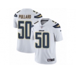 Men Nike Los Angeles Chargers #50 Hayes Pullard White Vapor Untouchable Limited Player NFL Jersey