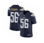 Men Nike Los Angeles Chargers #56 Korey Toomer Navy Blue Team Color Vapor Untouchable Limited Player NFL Jersey