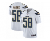 Men Nike Los Angeles Chargers #58 Nigel Harris White Vapor Untouchable Limited Player NFL Jersey