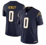 Men's Los Angeles Chargers #0 Daiyan Henley Navy 2025 F.U.S.E Vapor Limited Stitched Football Jersey